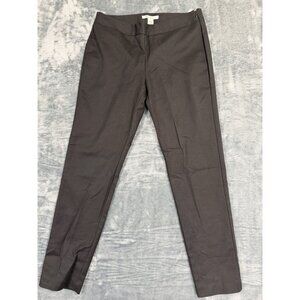 Kenneth Cole Womens Size 4 Black Slim-Fit Dress Pants Side Zip